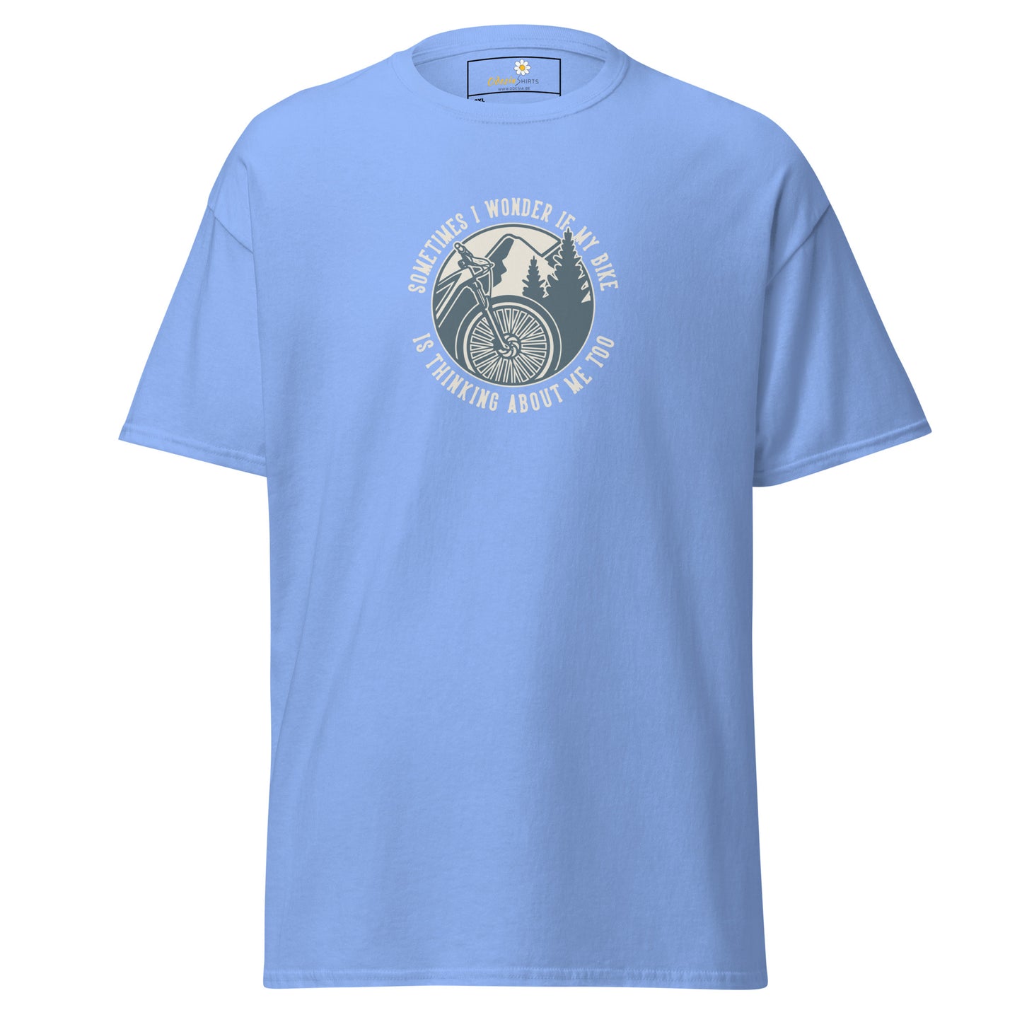 Unisex classic t-shirt - ADVENTURE SPORT CIRCLE BIKE WONDERING - BIG