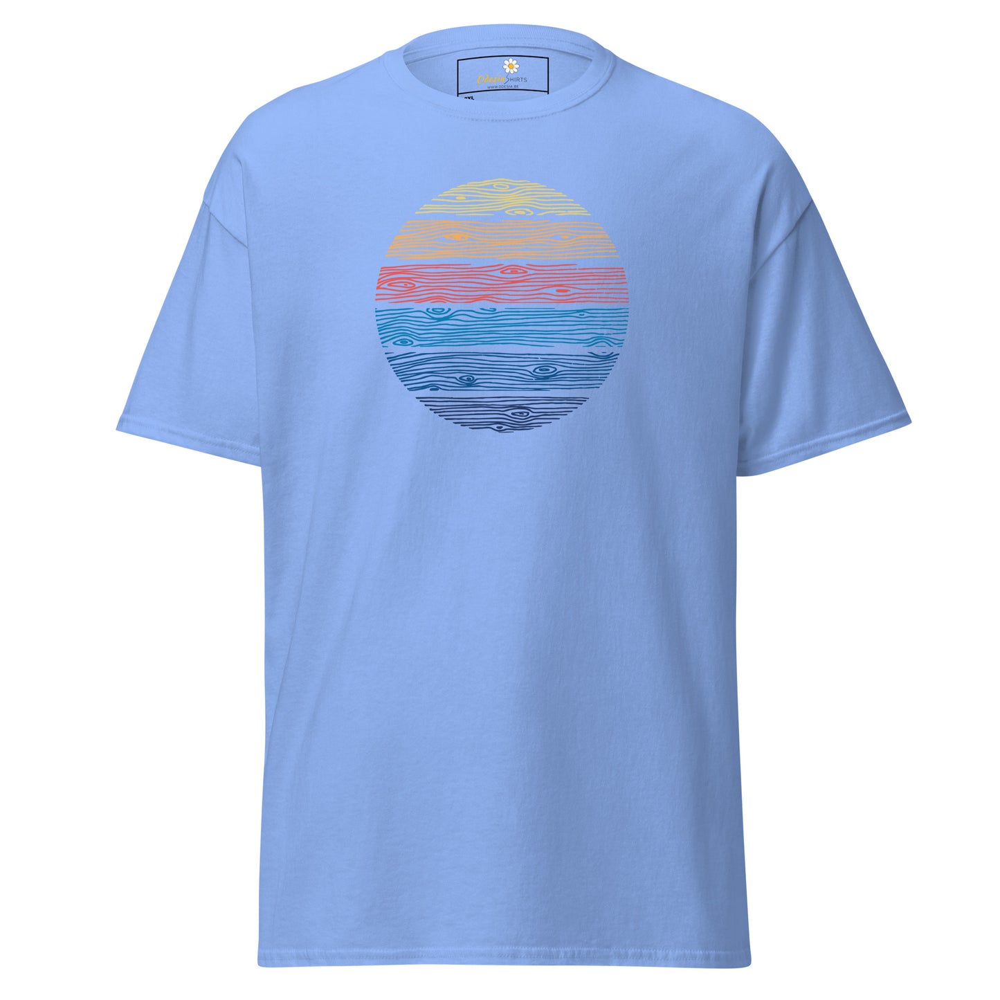 T-shirt classique unisexe - ABSTRACT COLOR CIRCLE WOOD - BIG