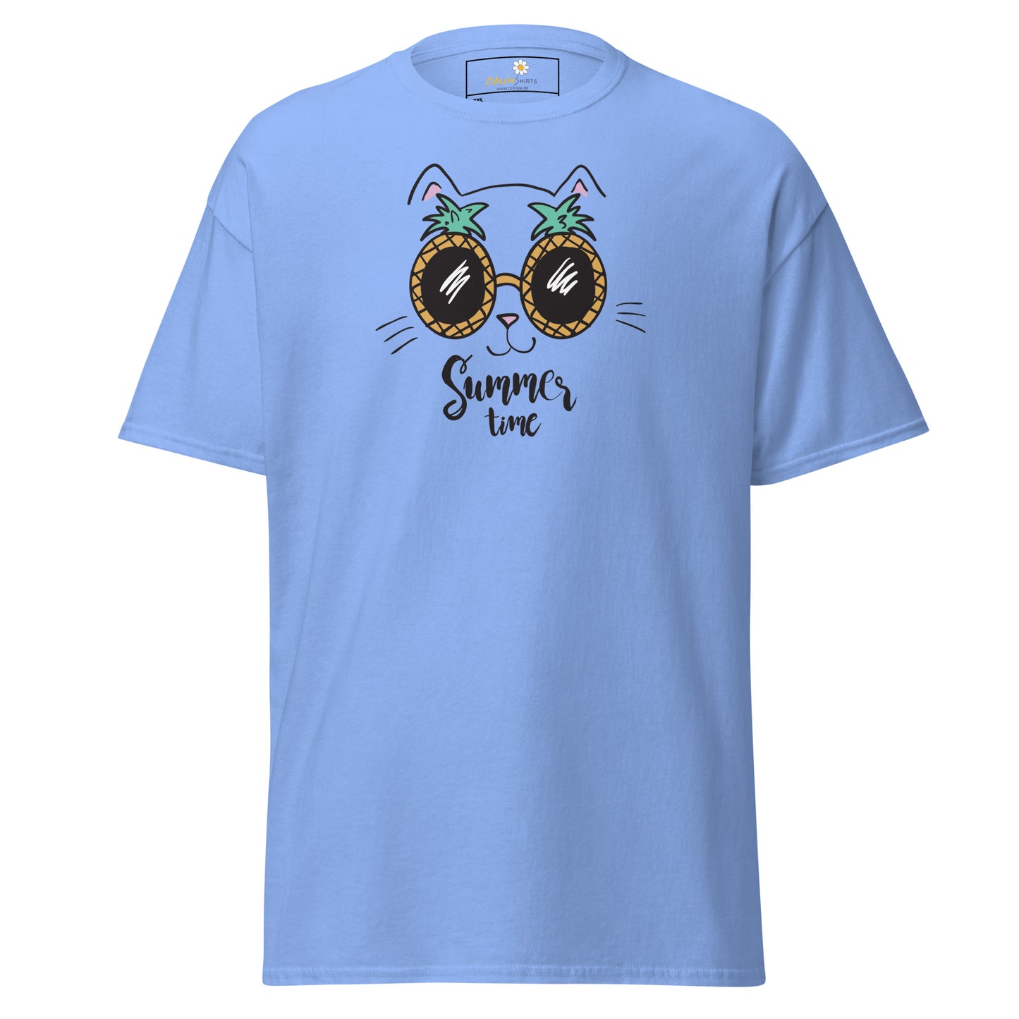 T-shirt classique unisexe - ANIMAUX ANANAS CHAT - GRAND