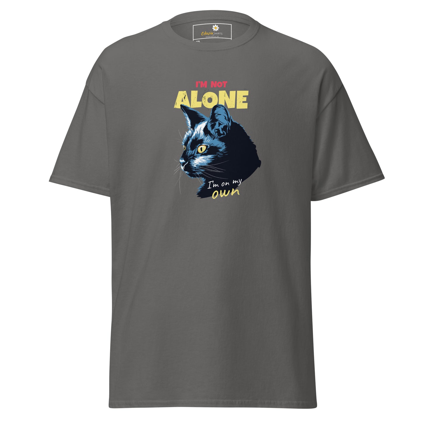 T-shirt classique unisexe - ANIMAUX CHAT PAS SEUL - GRAND