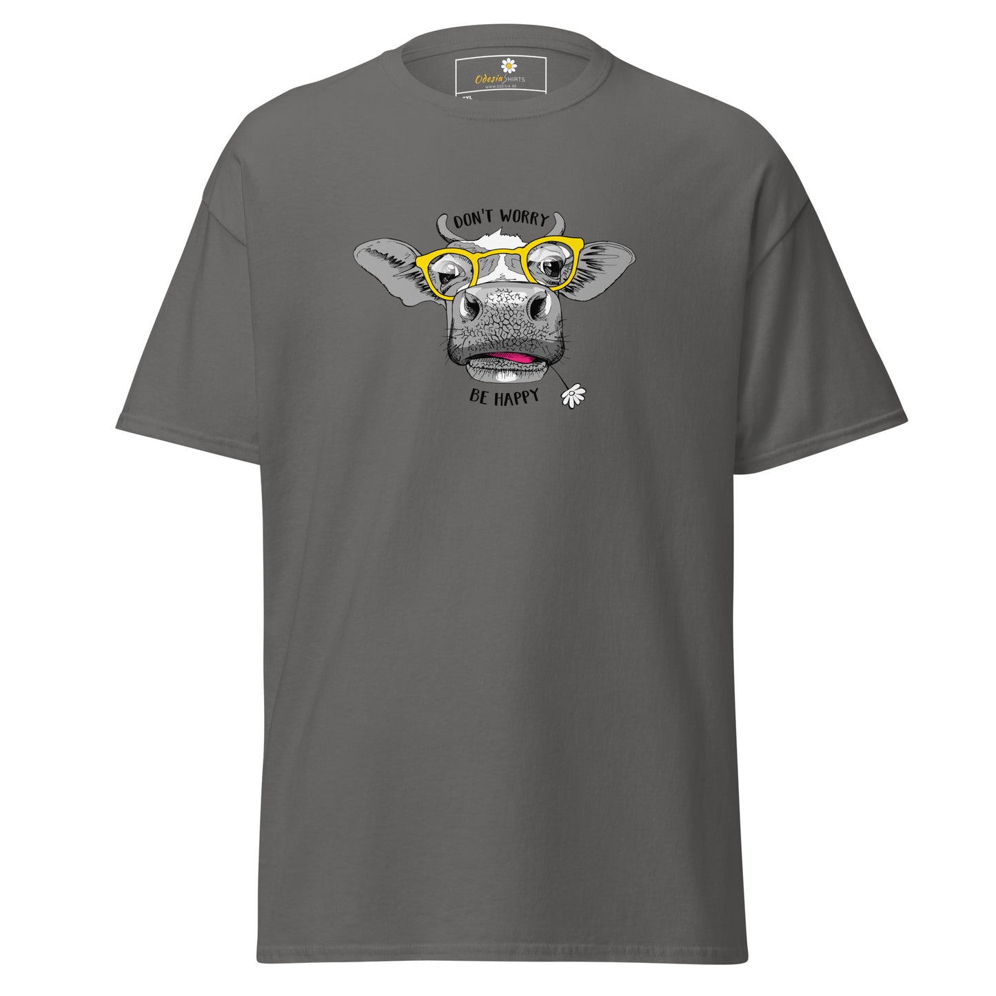 T-shirt classique unisexe - ANIMAUX FUN VACHE LUNETTES - GRAND