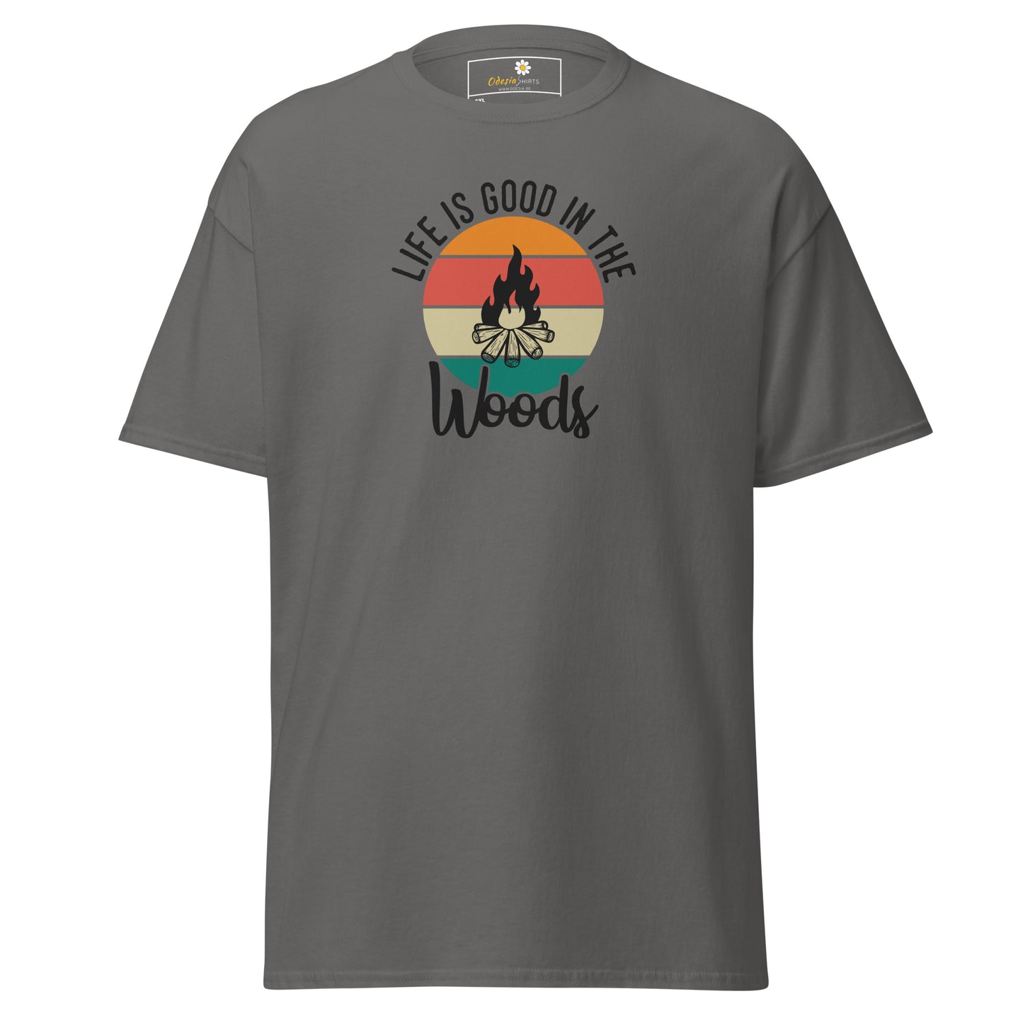 Unisex classic t-shirt - ADVENTURE LIFE IS GOOD IN THE WOODS - BIG