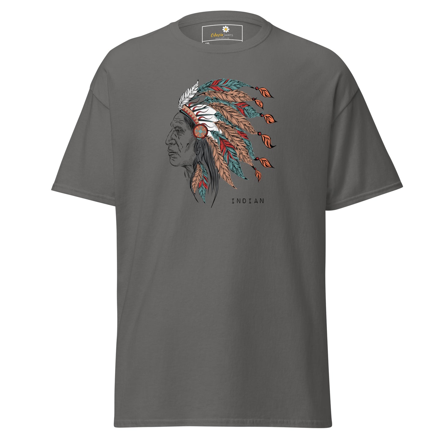 Unisex classic t-shirt - VINTAGE INDIAN HEAD - BIG