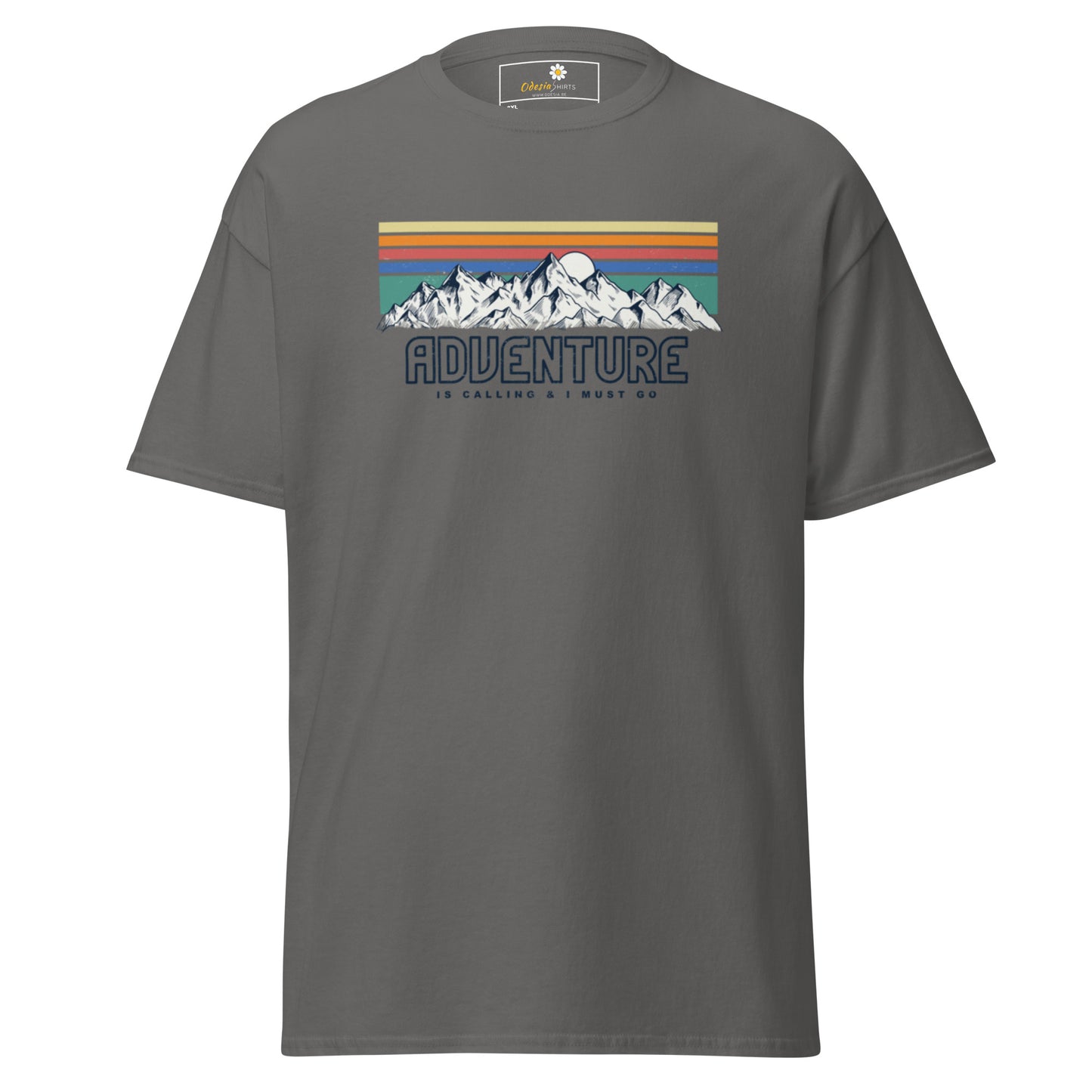 Unisex classic t-shirt - ADVENTURE IS CALLING COLORS - BIG