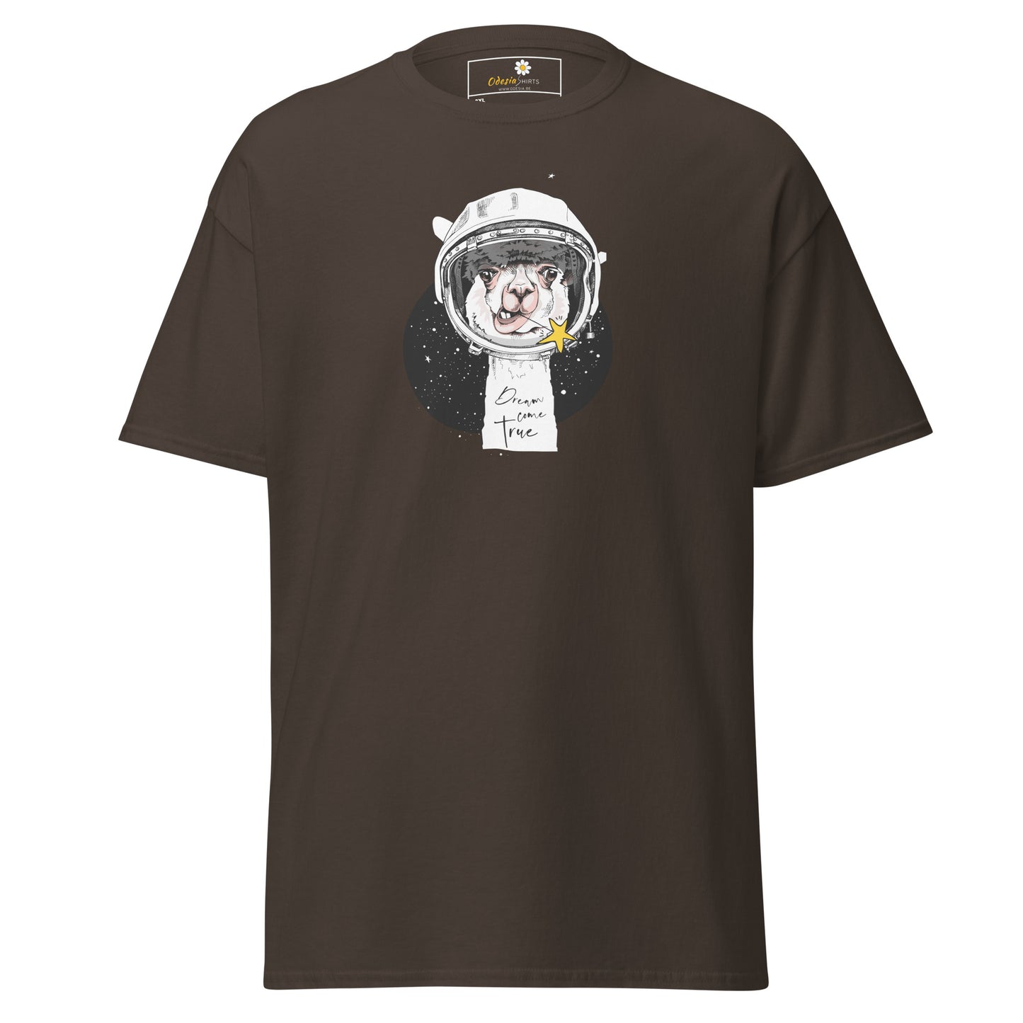 Unisex classic t-shirt - ASTRONAUT ANIMAL LAMA - BIG