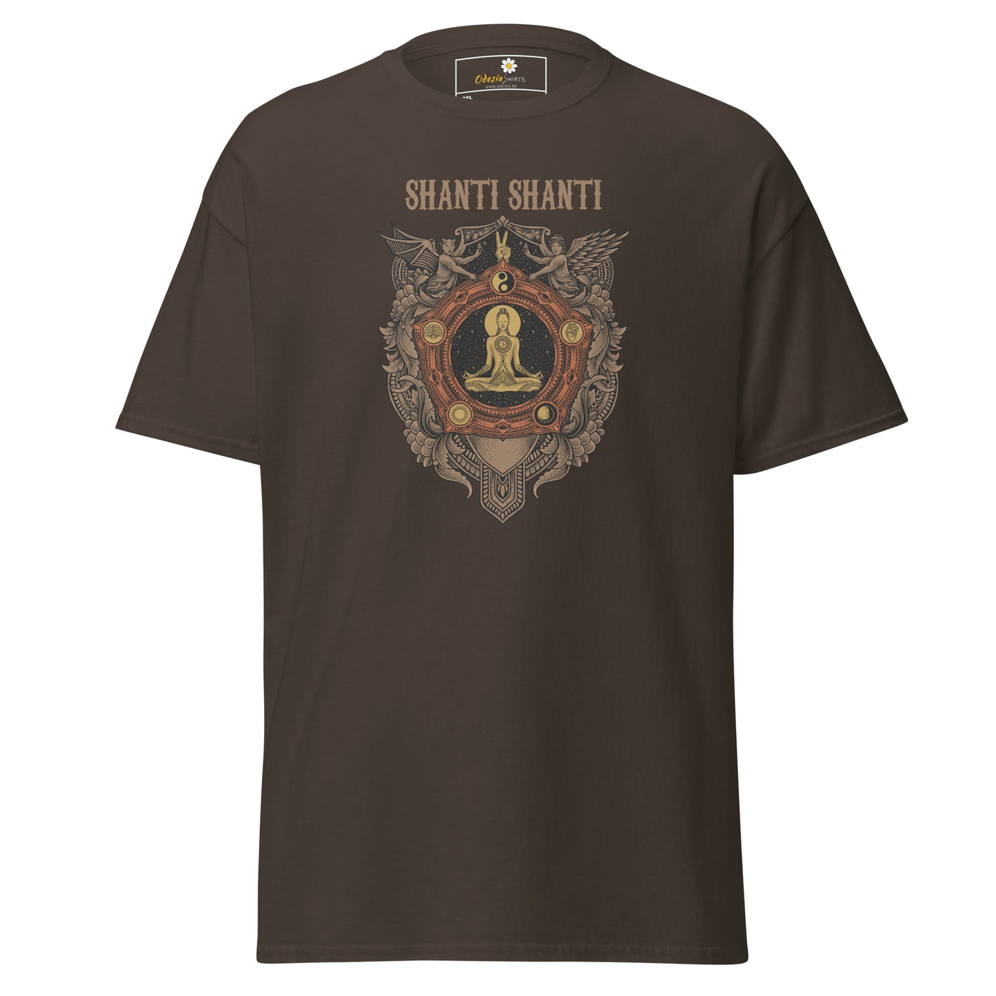 T-shirt classique unisexe - MÉDITATION SPIRITUELLE SHANTI - GRAND