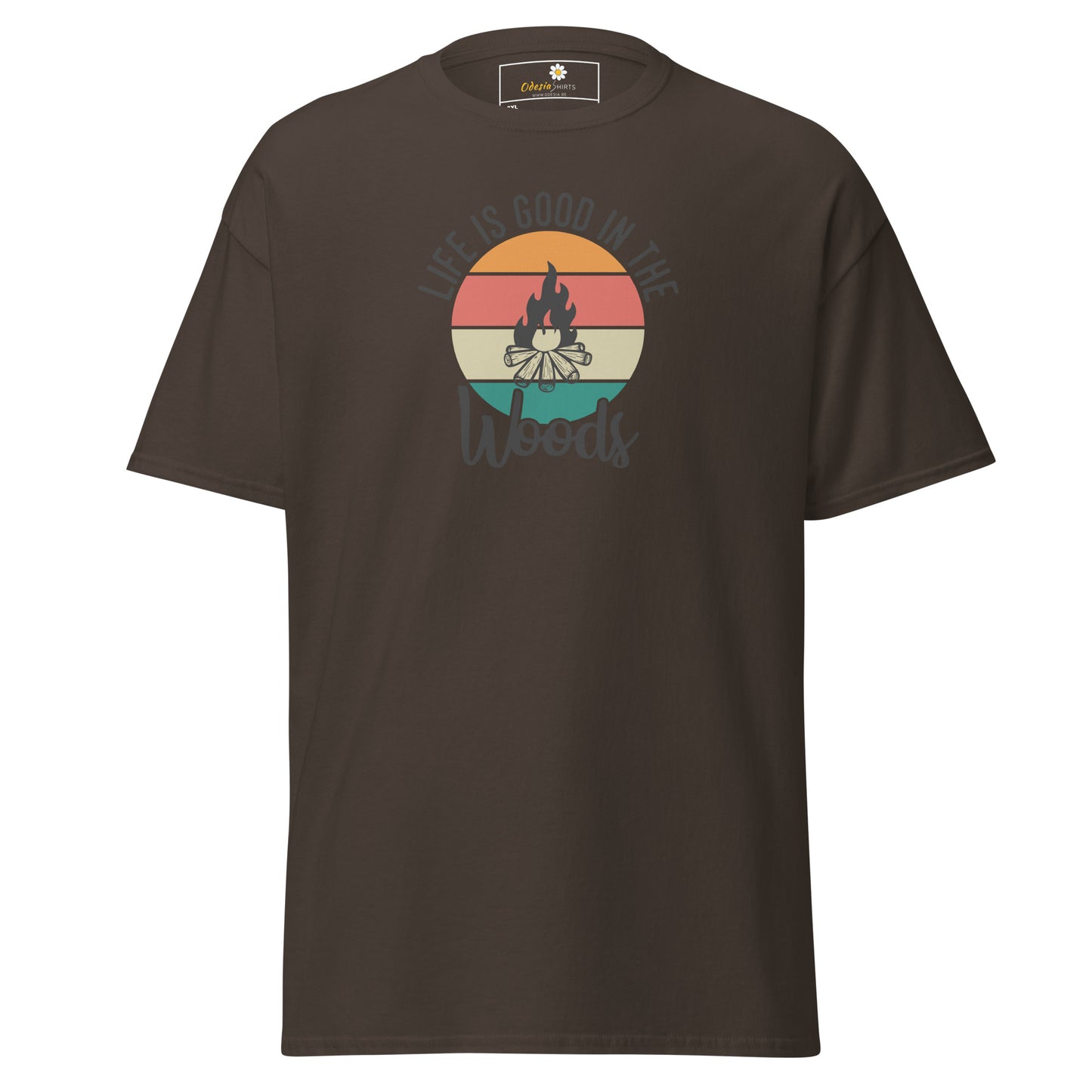 Unisex classic t-shirt - ADVENTURE LIFE IS GOOD IN THE WOODS - BIG