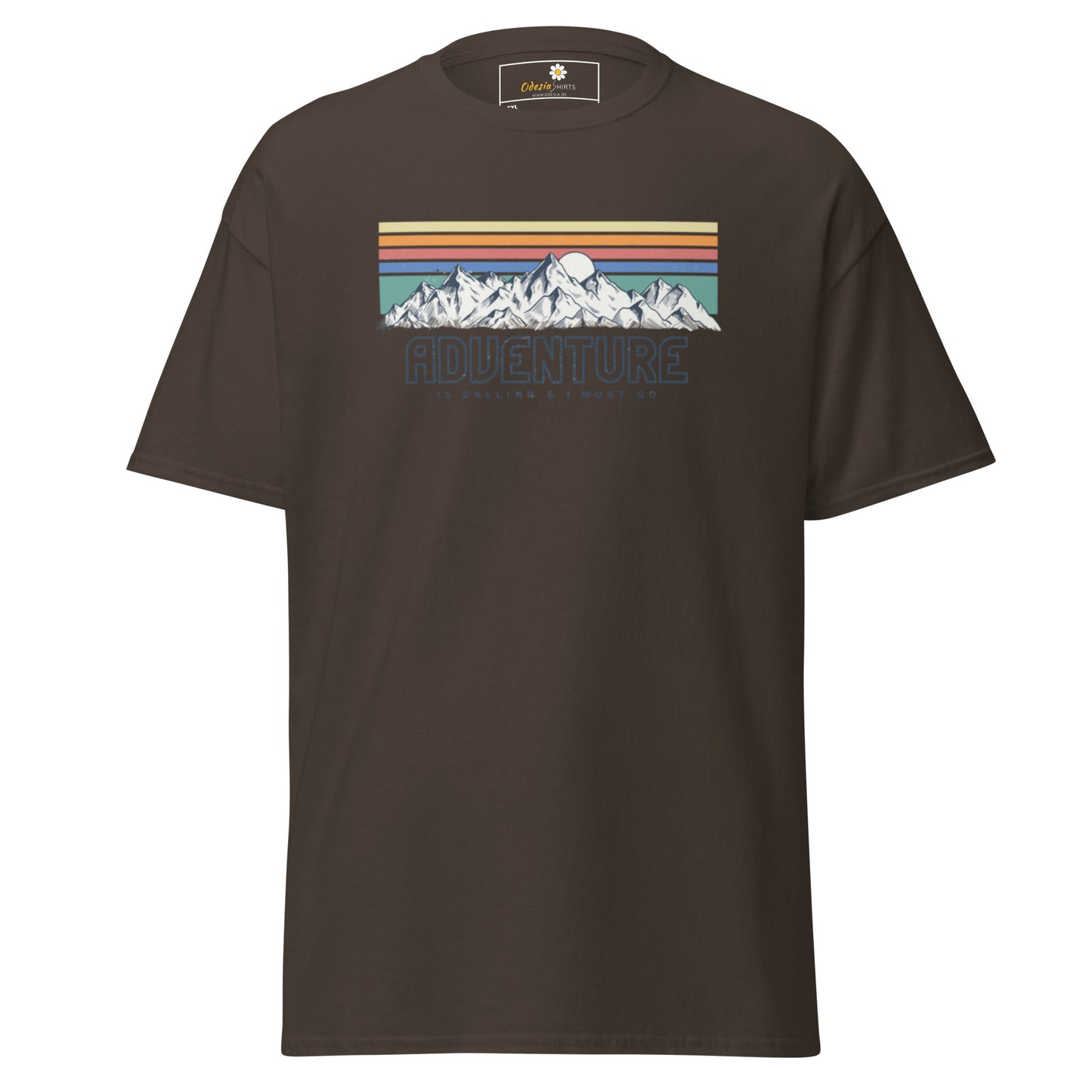 Unisex classic t-shirt - ADVENTURE IS CALLING COLORS - BIG