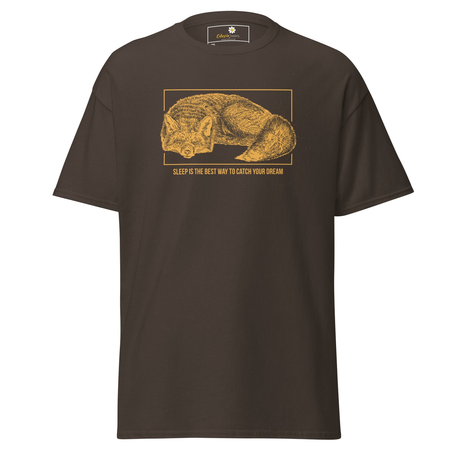 T-shirt classique unisexe - ANIMAUX RENARD DORMEZ DE LA MEILLEURE FAÇON DE RÊVER - GRAND