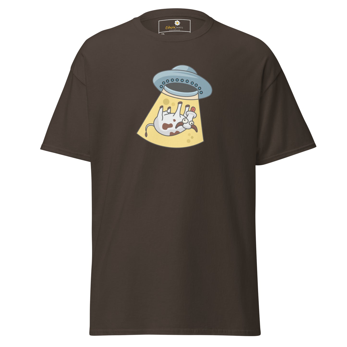 Unisex classic t-shirt - ALIEN SPACE COW - BIG