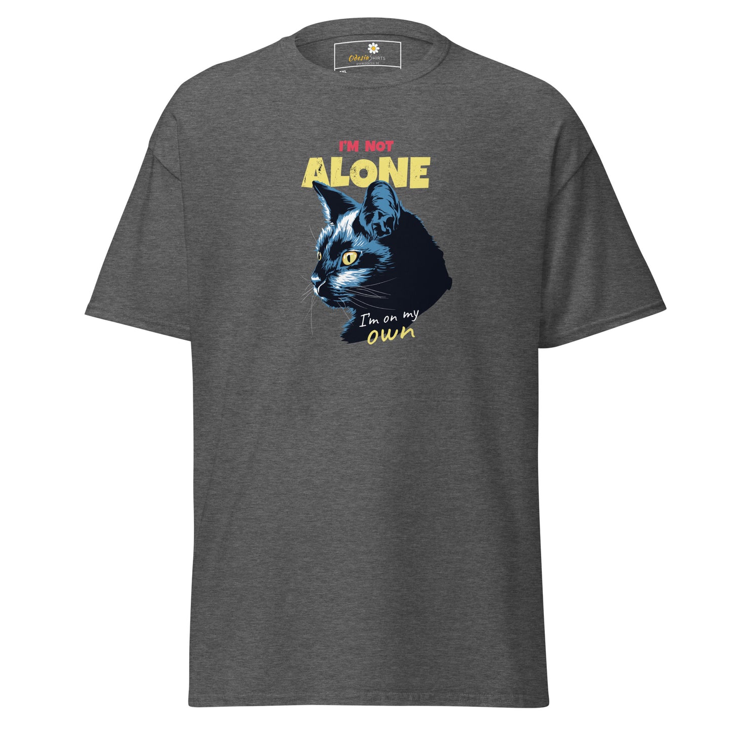 T-shirt classique unisexe - ANIMAUX CHAT PAS SEUL - GRAND