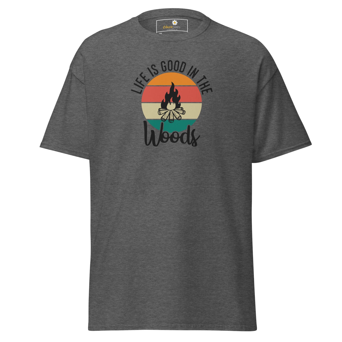 Unisex classic t-shirt - ADVENTURE LIFE IS GOOD IN THE WOODS - BIG