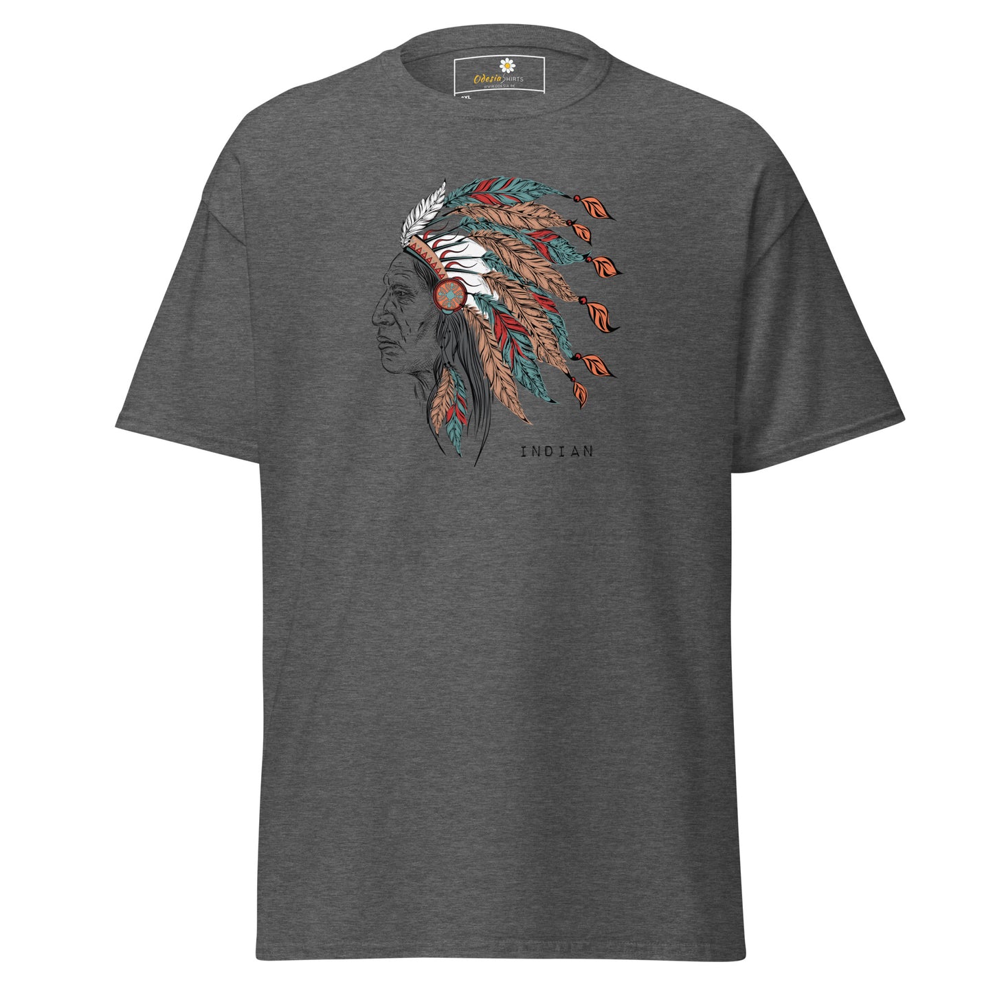 Unisex classic t-shirt - VINTAGE INDIAN HEAD - BIG