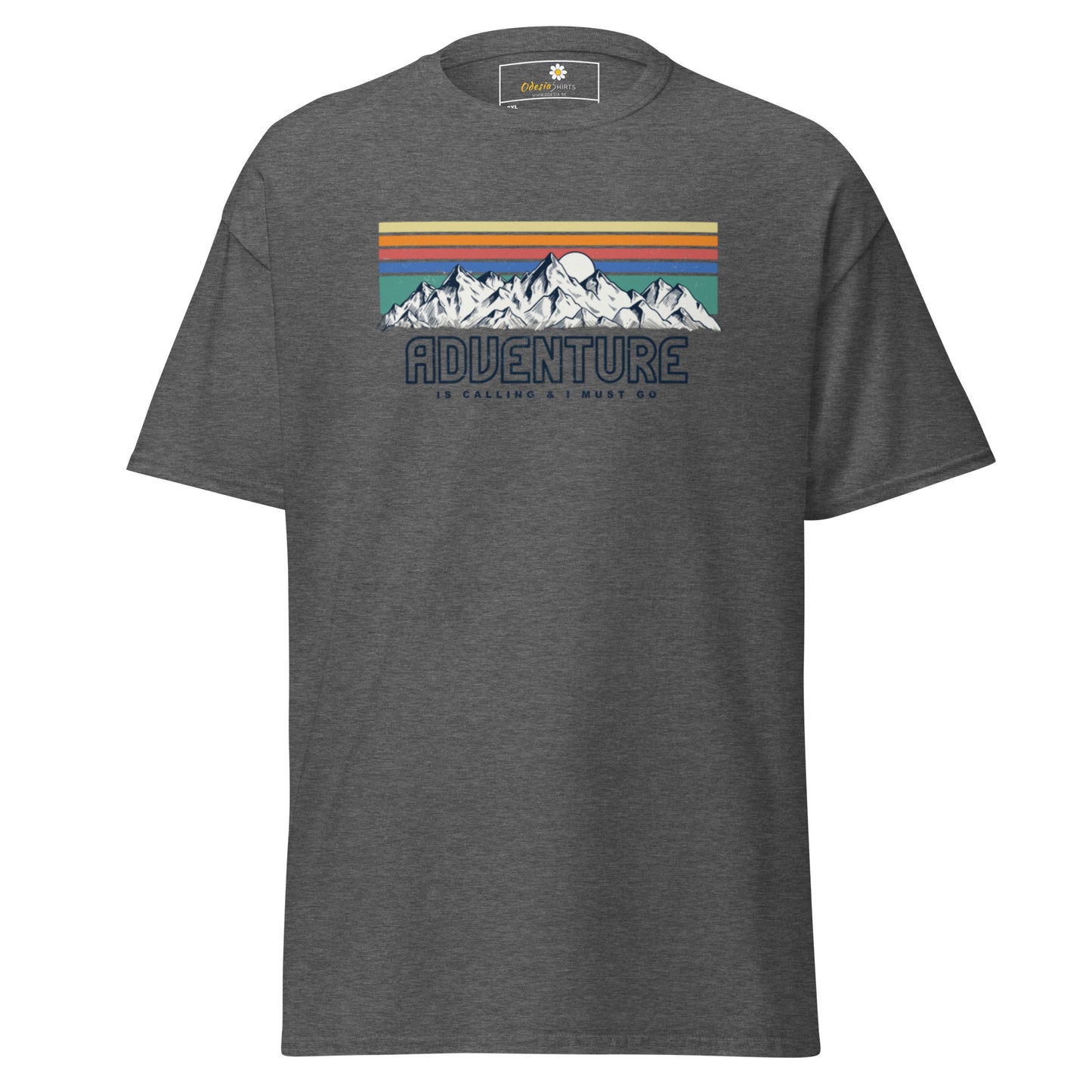 Unisex classic t-shirt - ADVENTURE IS CALLING COLORS - BIG