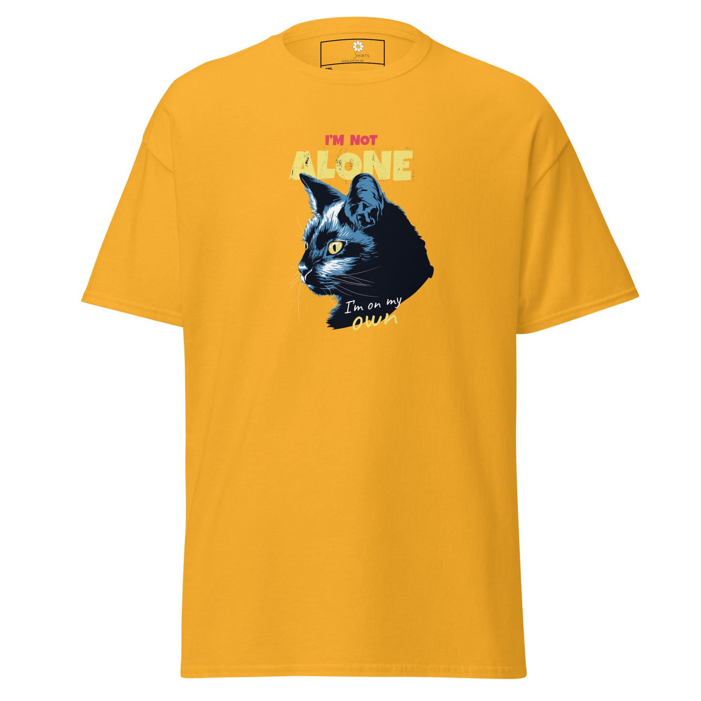 T-shirt classique unisexe - ANIMAUX CHAT PAS SEUL - GRAND