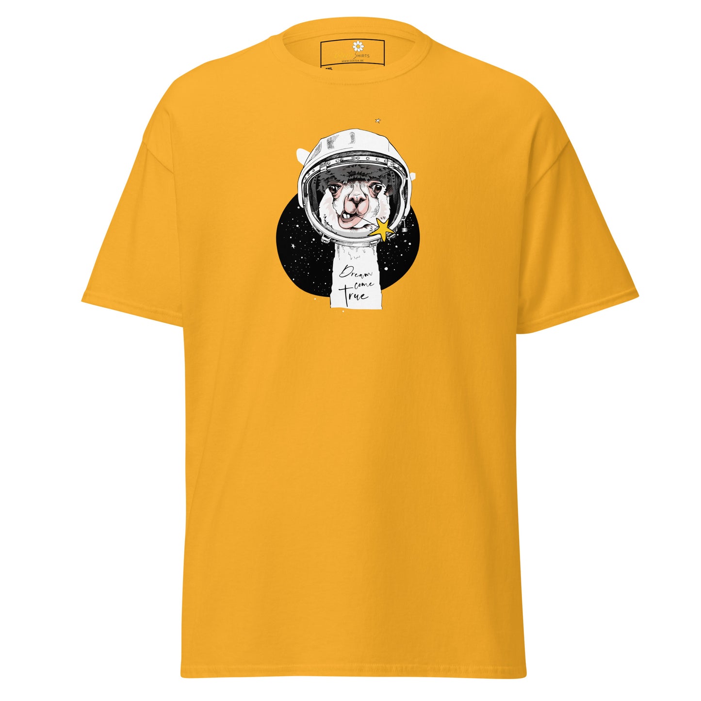 Unisex classic t-shirt - ASTRONAUT ANIMAL LAMA - BIG