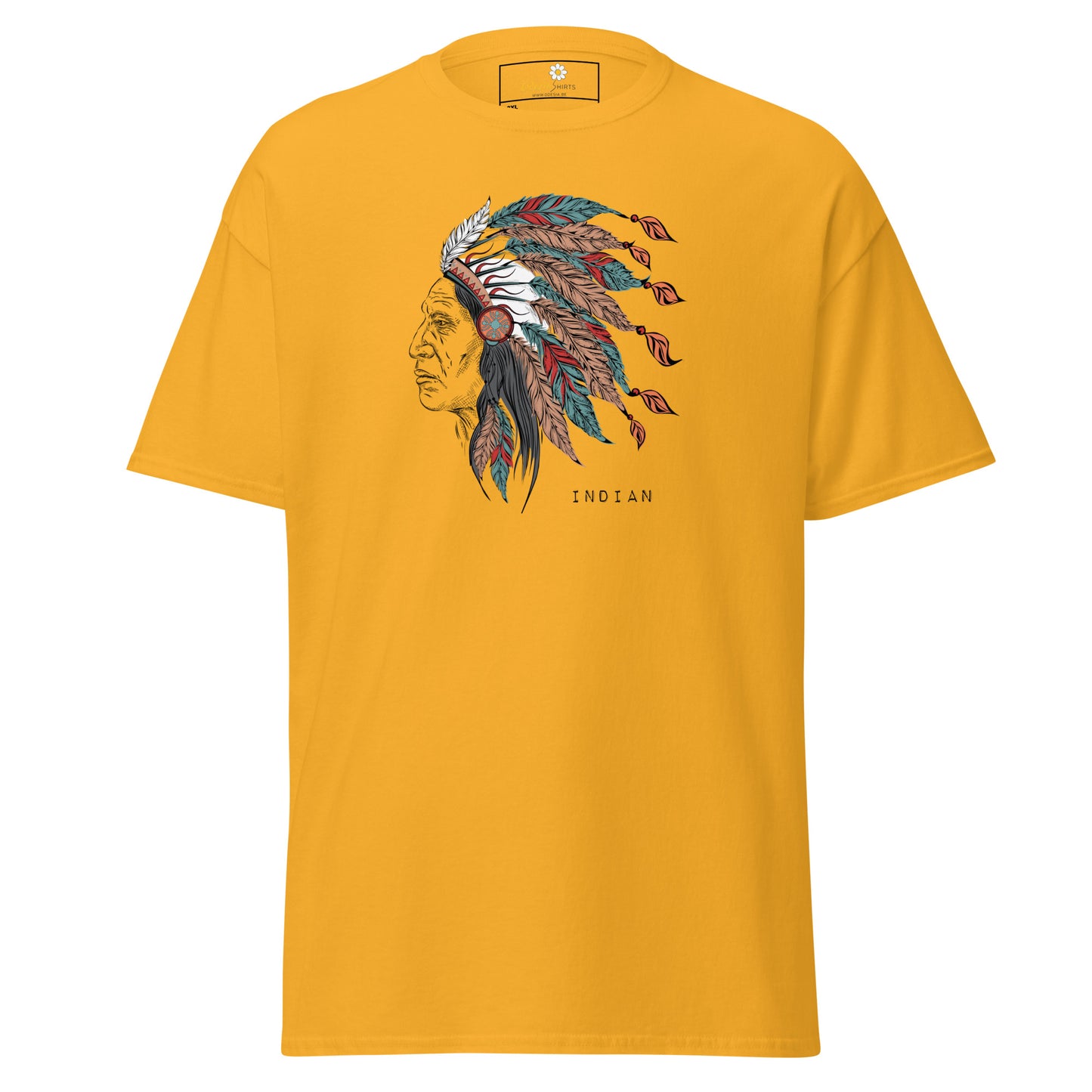 Unisex classic t-shirt - VINTAGE INDIAN HEAD - BIG