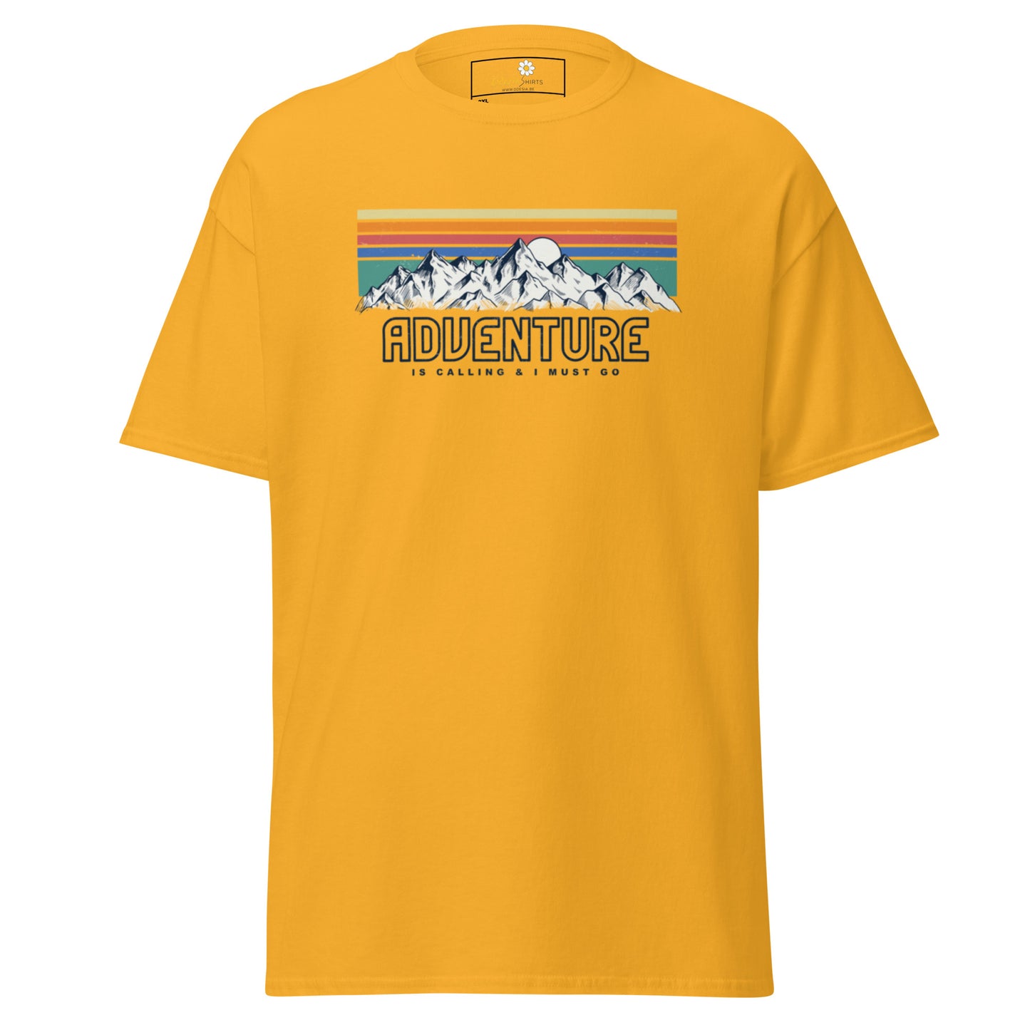 Unisex classic t-shirt - ADVENTURE IS CALLING COLORS - BIG