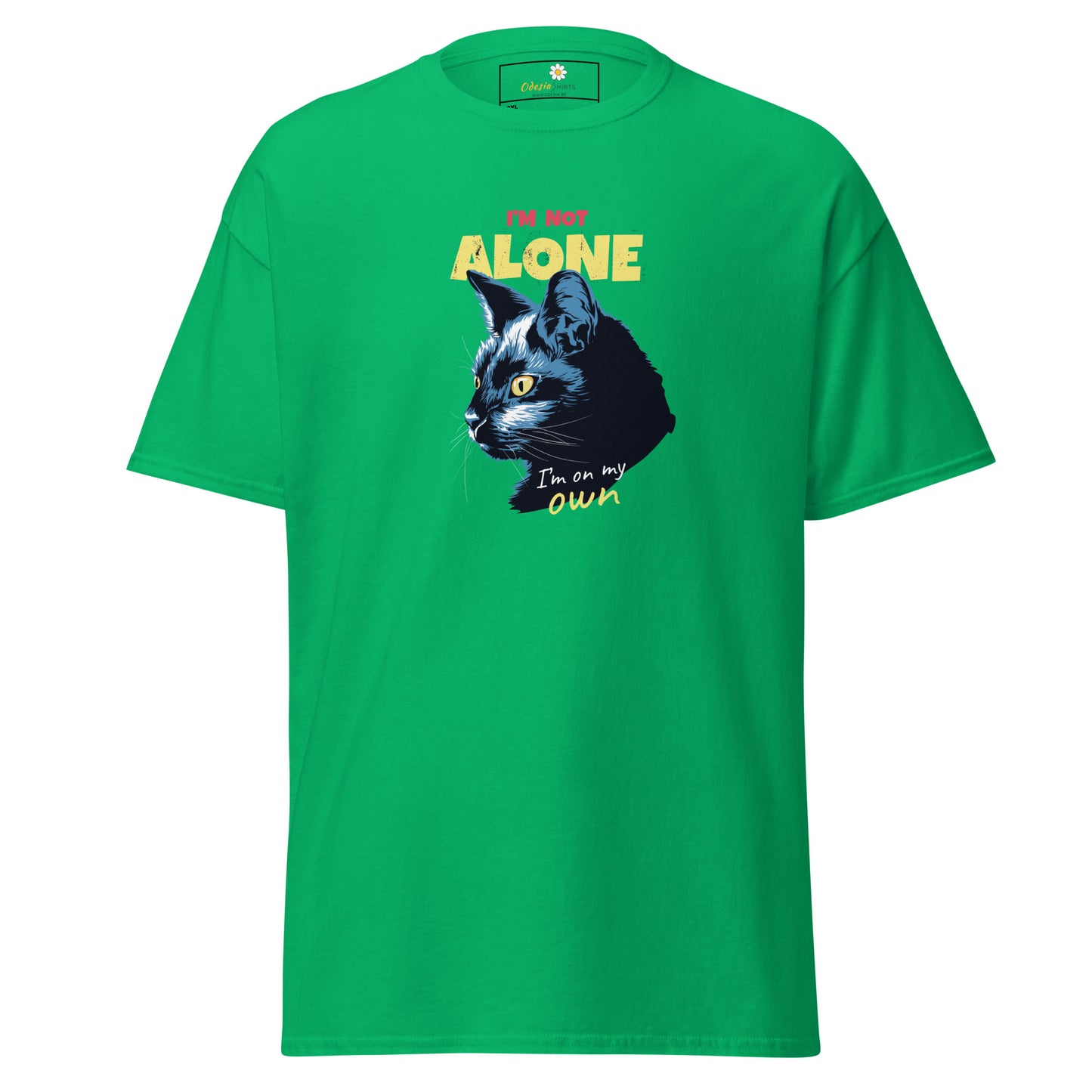 T-shirt classique unisexe - ANIMAUX CHAT PAS SEUL - GRAND