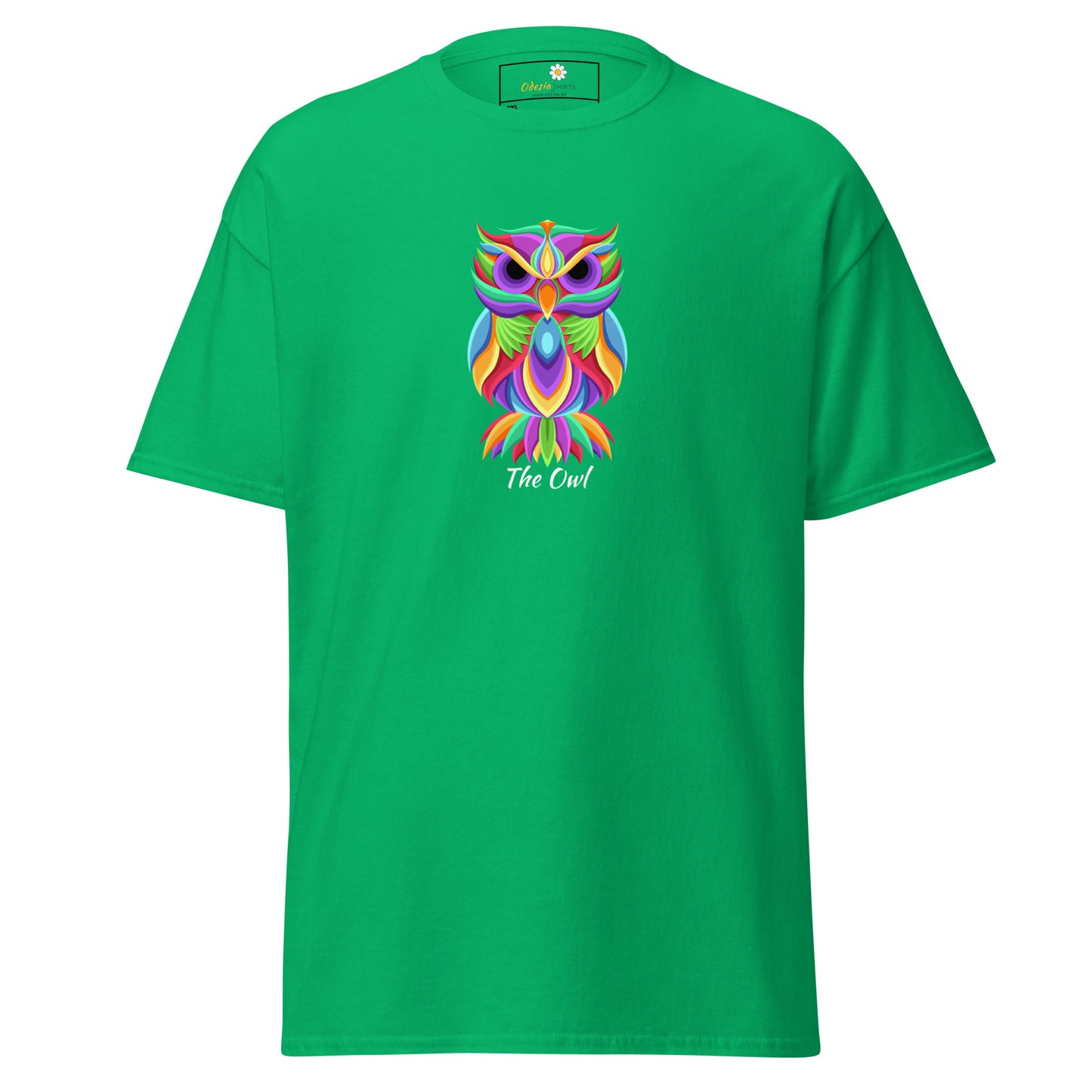 T-shirt classique unisexe - ANIMAUX HIBOUX COULEURS - GRAND