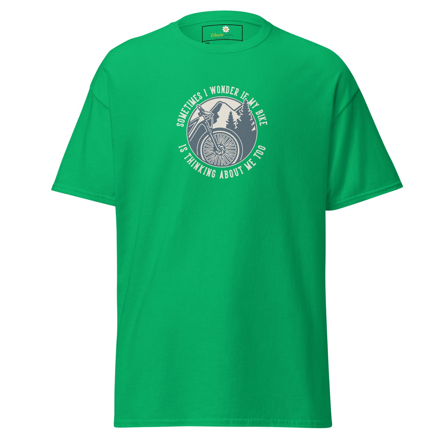 Unisex classic t-shirt - ADVENTURE SPORT CIRCLE BIKE WONDERING - BIG