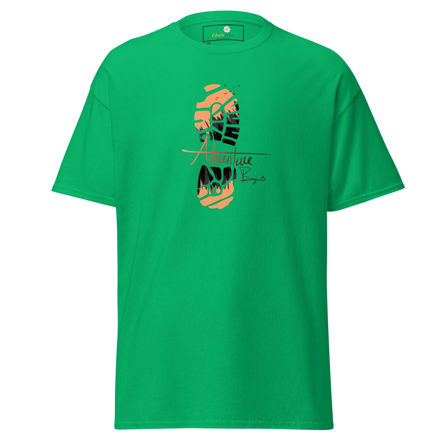 Unisex classic t-shirt - ADVENTURE FOOTPRINT - BIG