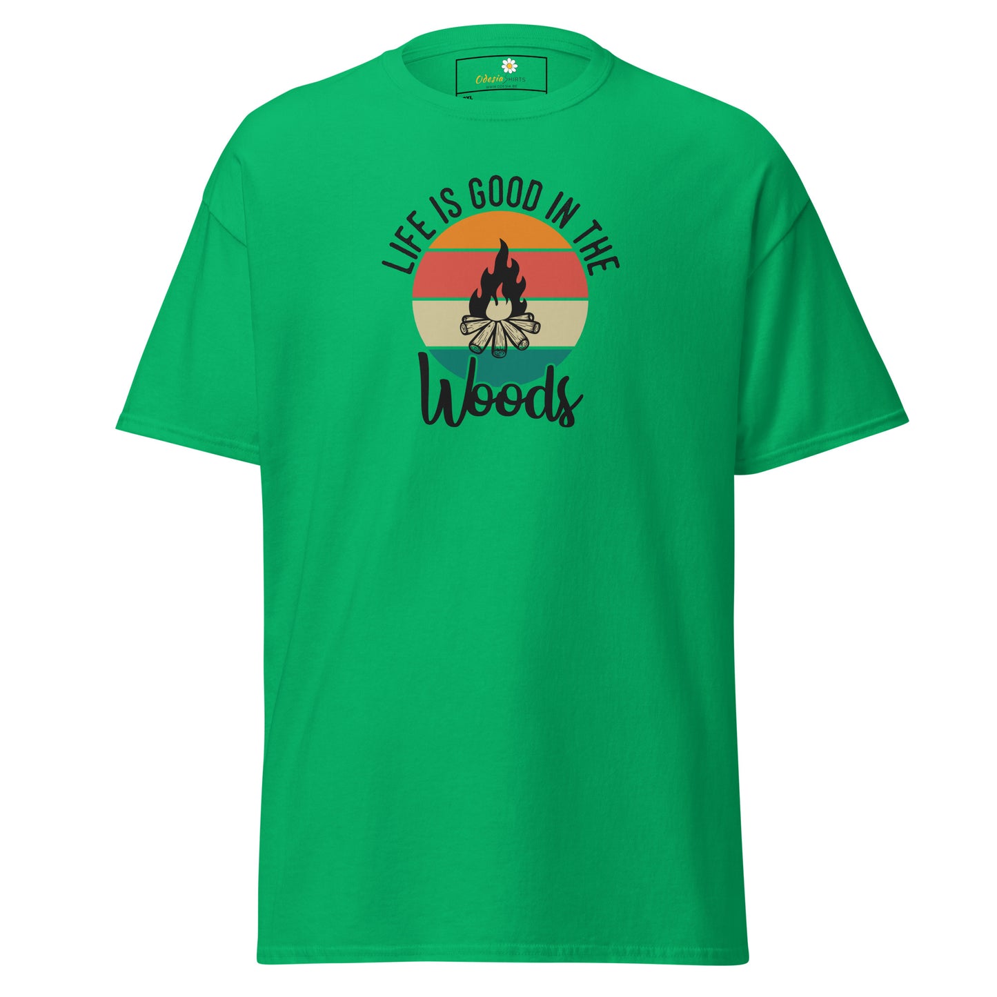 Unisex classic t-shirt - ADVENTURE LIFE IS GOOD IN THE WOODS - BIG