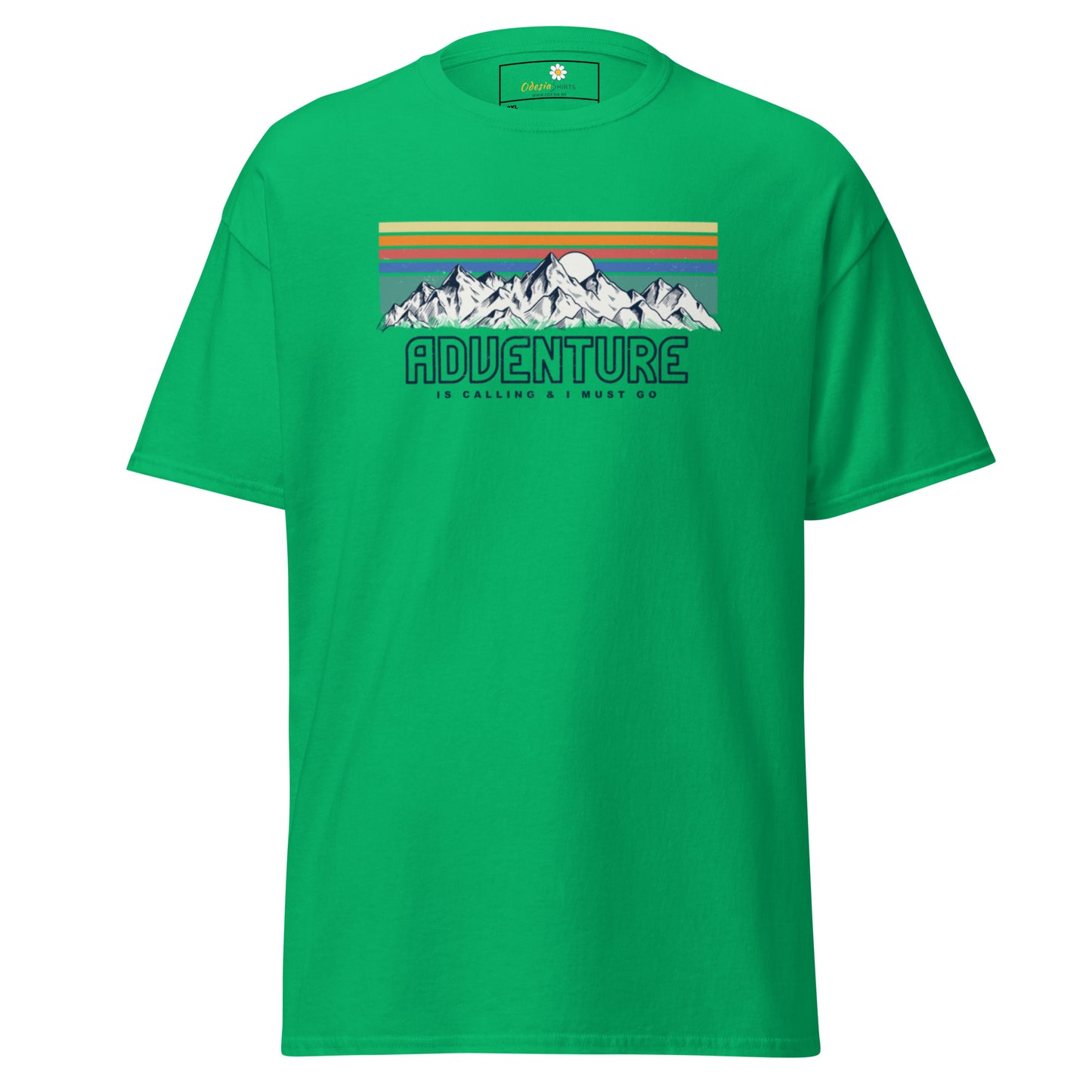 Unisex classic t-shirt - ADVENTURE IS CALLING COLORS - BIG