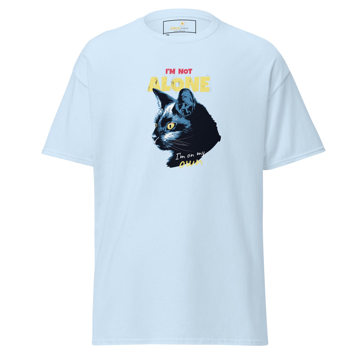 T-shirt classique unisexe - ANIMAUX CHAT PAS SEUL - GRAND