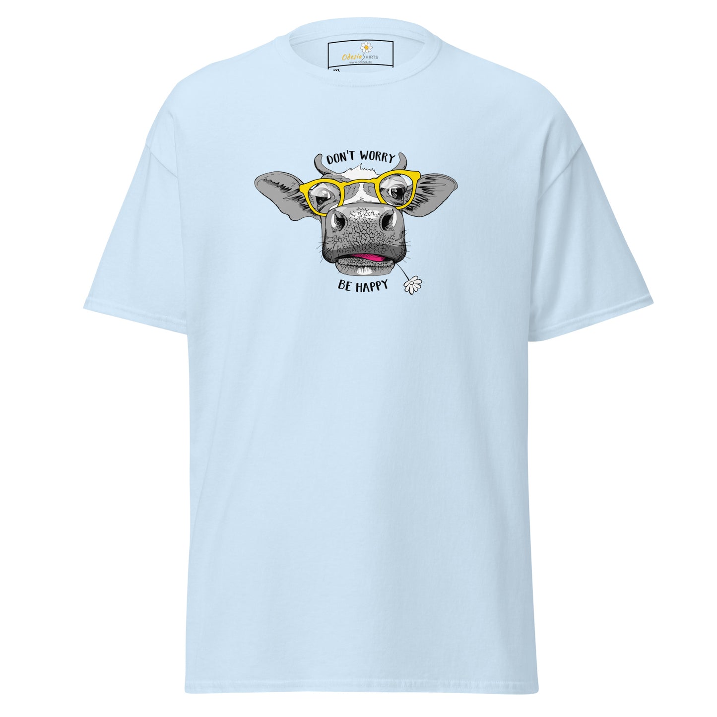 T-shirt classique unisexe - ANIMAUX FUN VACHE LUNETTES - GRAND