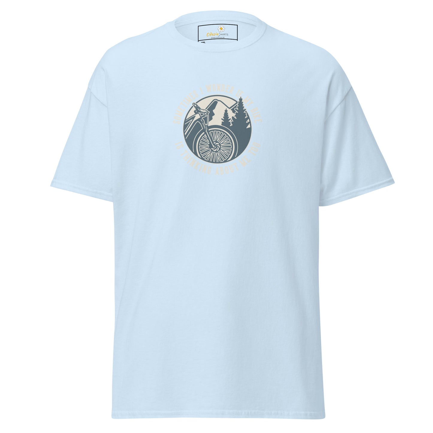 Unisex classic t-shirt - ADVENTURE SPORT CIRCLE BIKE WONDERING - BIG
