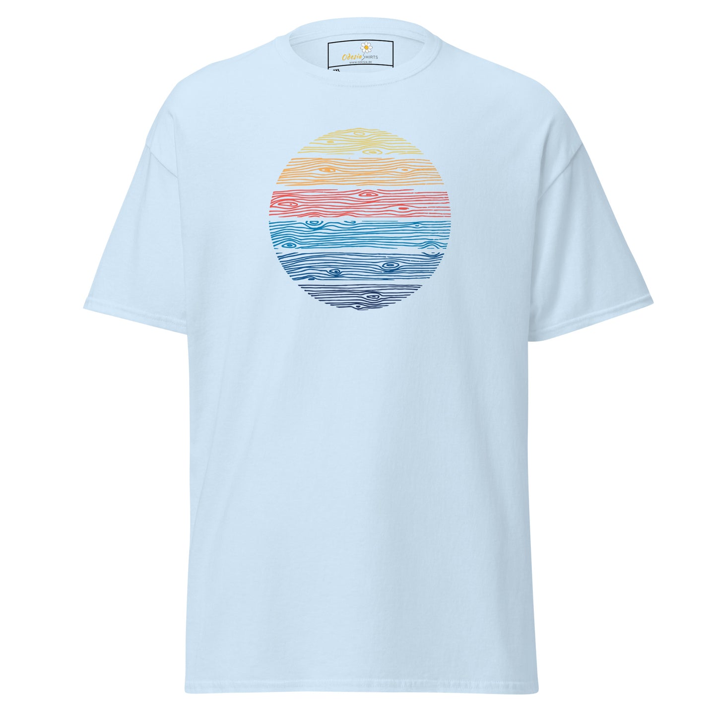 T-shirt classique unisexe - ABSTRACT COLOR CIRCLE WOOD - BIG