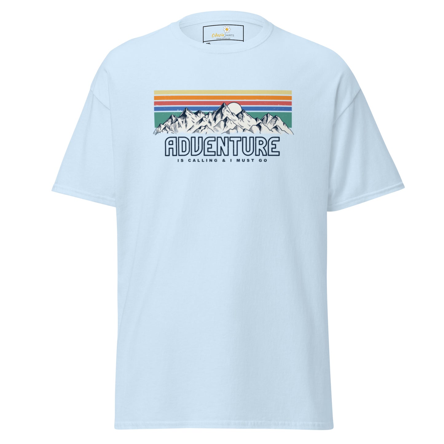 Unisex classic t-shirt - ADVENTURE IS CALLING COLORS - BIG