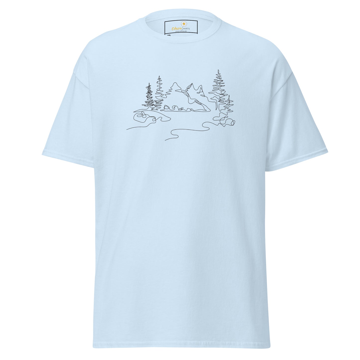 Unisex classic t-shirt - ADVENTURE MOUNTAIN DRAWING - BIG