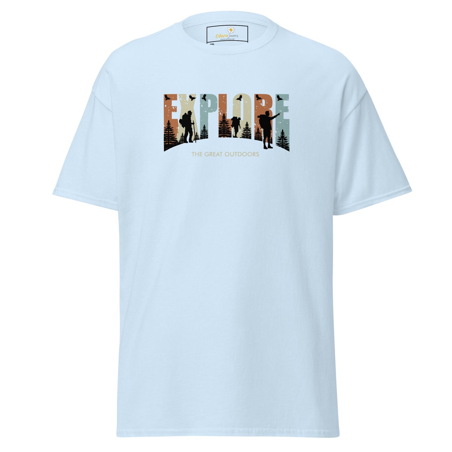 Unisex classic t-shirt - ADVENTURE EXPLORE THE GREAT OUTDOORS - BIG