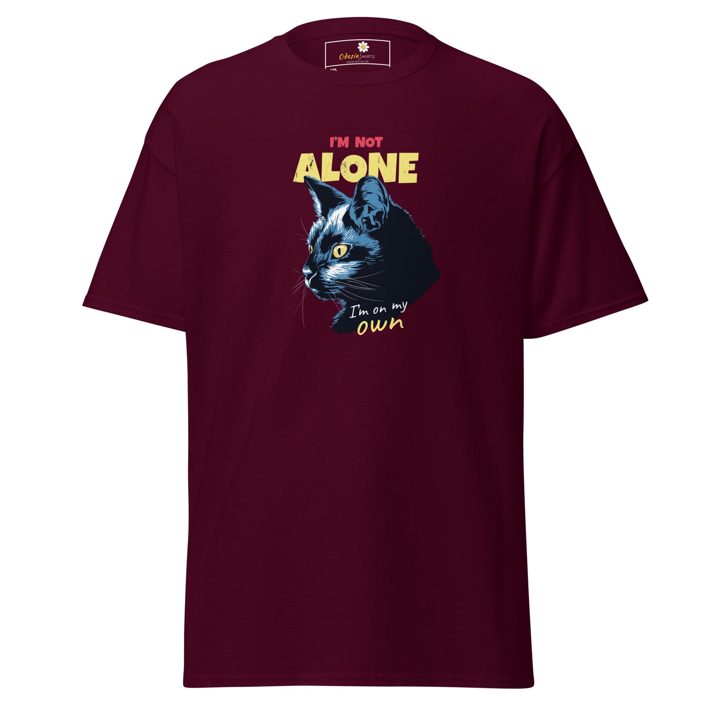 T-shirt classique unisexe - ANIMAUX CHAT PAS SEUL - GRAND
