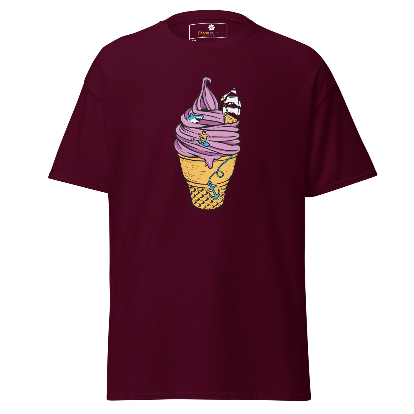 Unisex classic t-shirt - FUN SAILING ICE CREAM - BIG