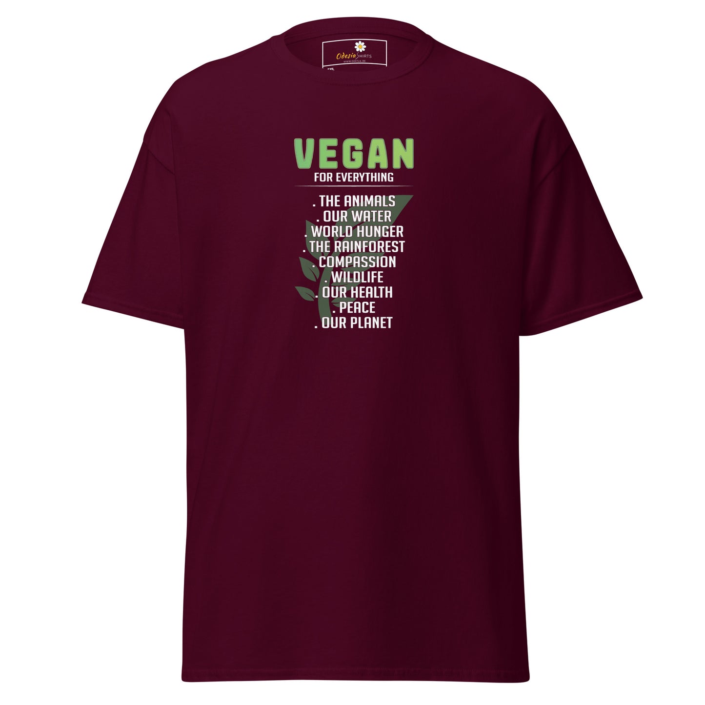 Unisex classic t-shirt - ECOVEGAN REASONS - BIG