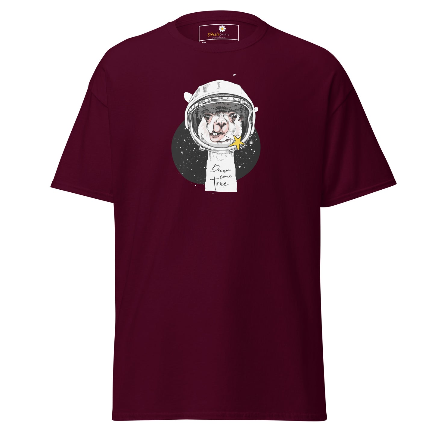Unisex classic t-shirt - ASTRONAUT ANIMAL LAMA - BIG