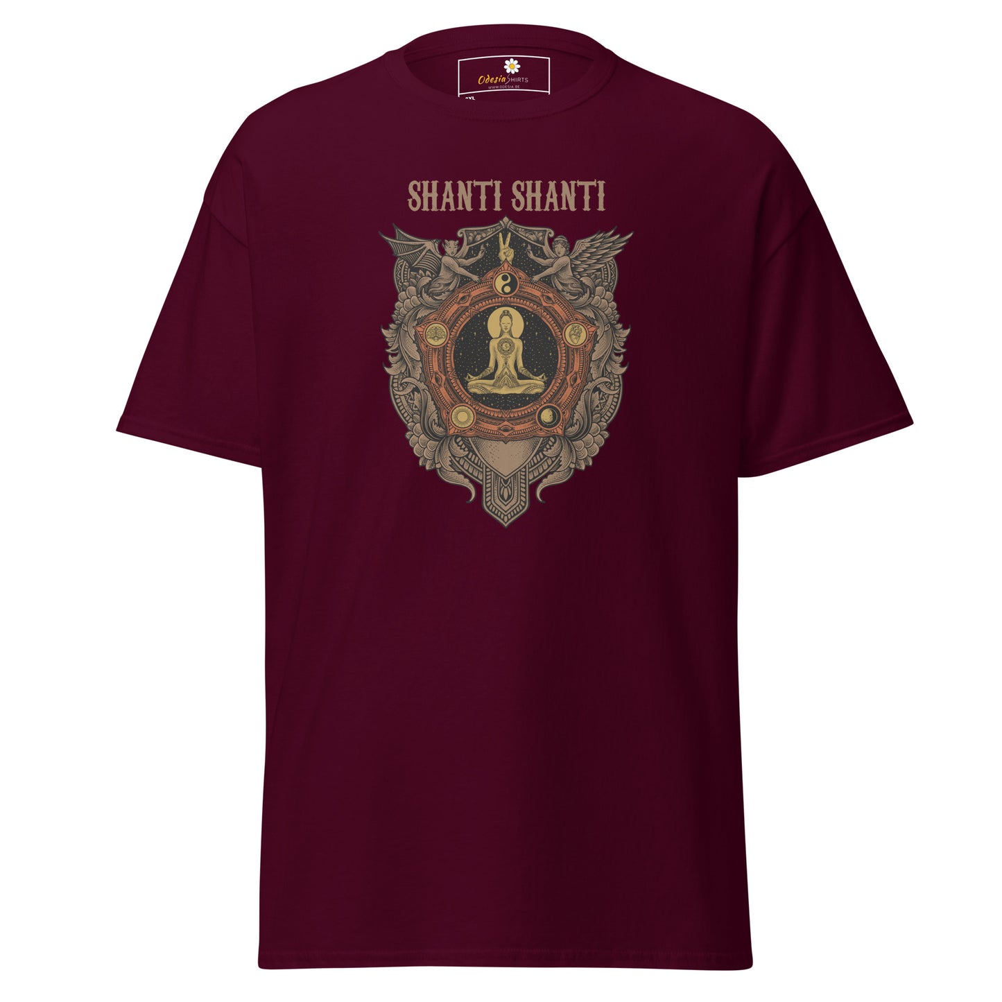 T-shirt classique unisexe - MÉDITATION SPIRITUELLE SHANTI - GRAND