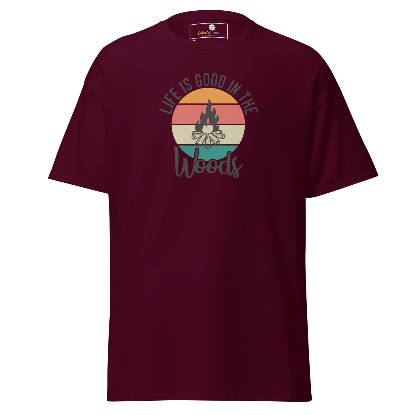 Unisex classic t-shirt - ADVENTURE LIFE IS GOOD IN THE WOODS - BIG