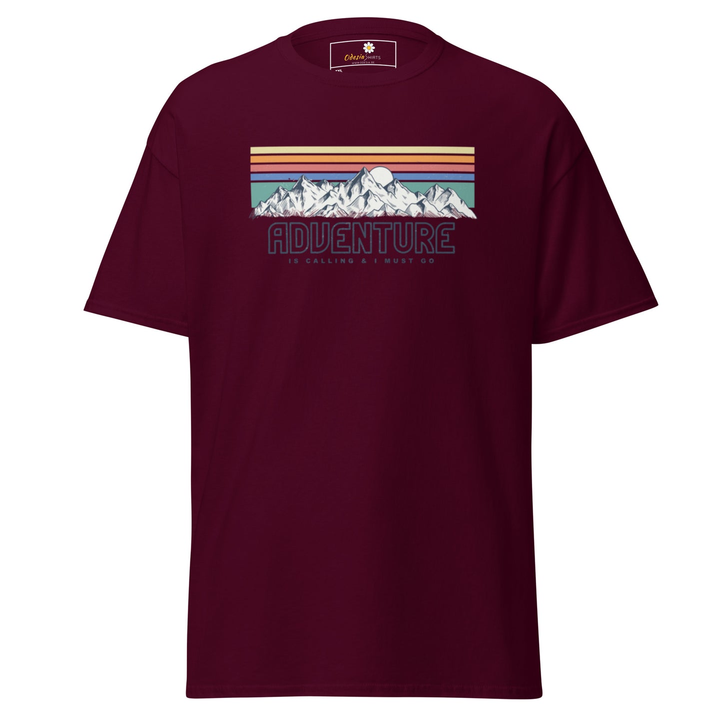 Unisex classic t-shirt - ADVENTURE IS CALLING COLORS - BIG