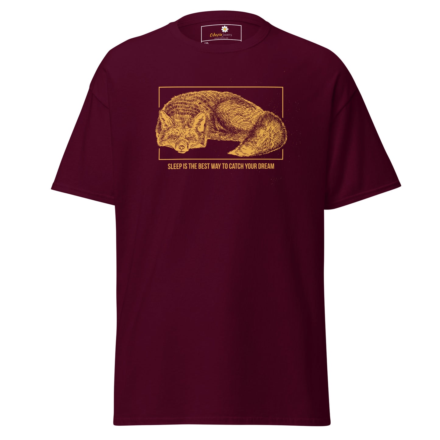 T-shirt classique unisexe - ANIMAUX RENARD DORMEZ DE LA MEILLEURE FAÇON DE RÊVER - GRAND