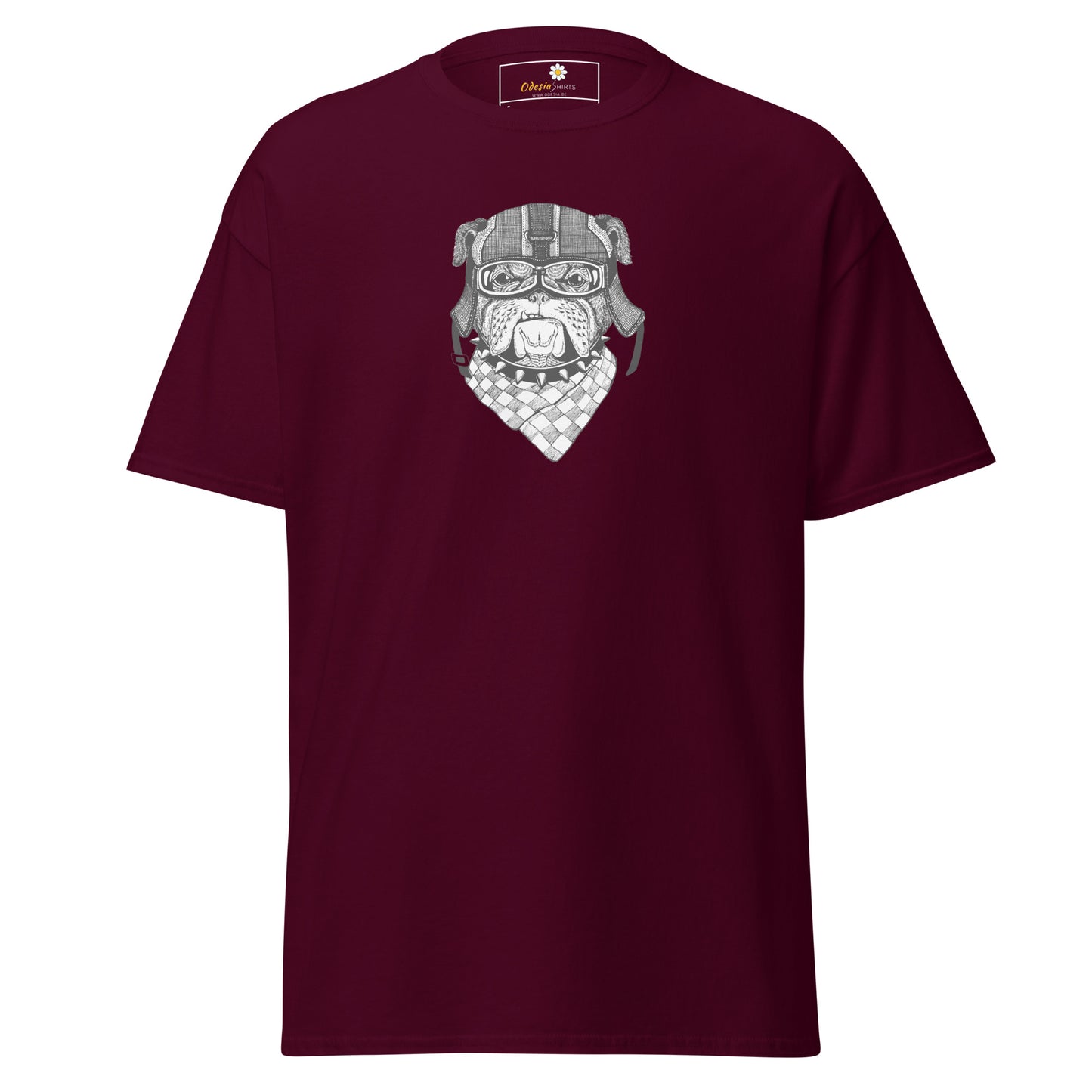 T-shirt classique unisexe - Bandana tête de chien amusant avec animaux - Standard