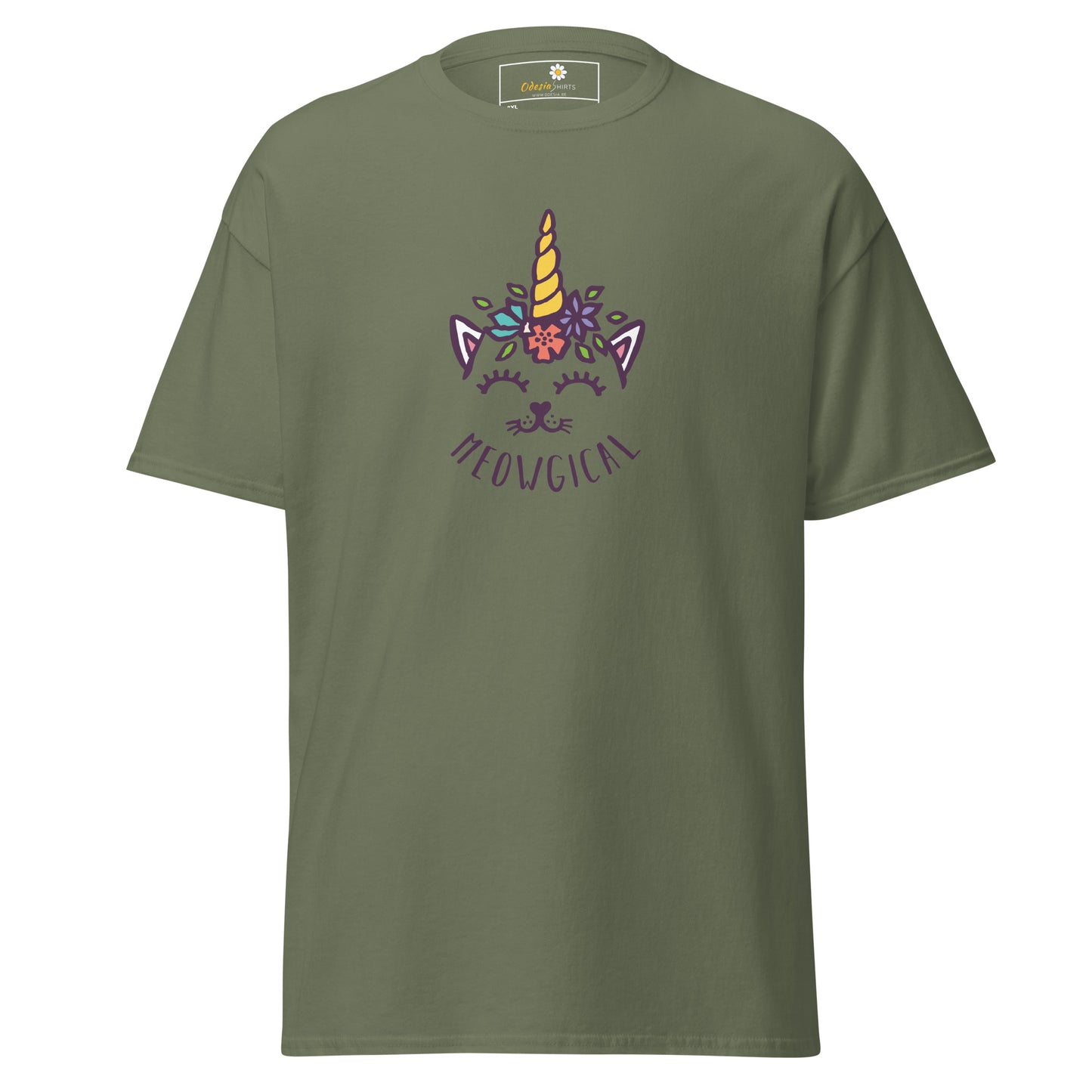 Unisex klassiek t-shirt - ANIMALS CAT MAGICAL - GROOT