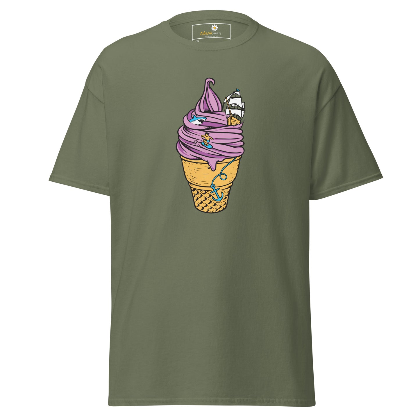 Unisex classic t-shirt - FUN SAILING ICE CREAM - BIG