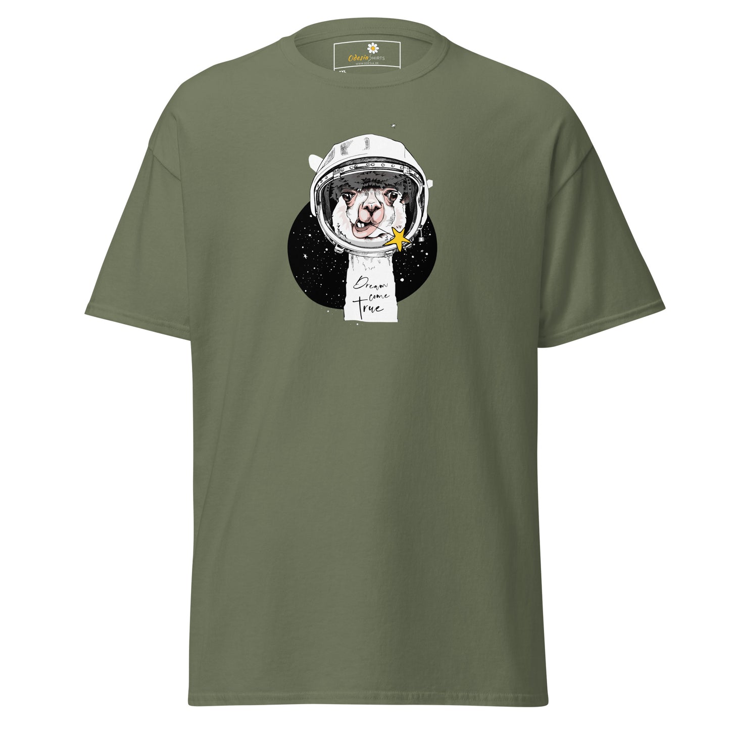 Unisex classic t-shirt - ASTRONAUT ANIMAL LAMA - BIG