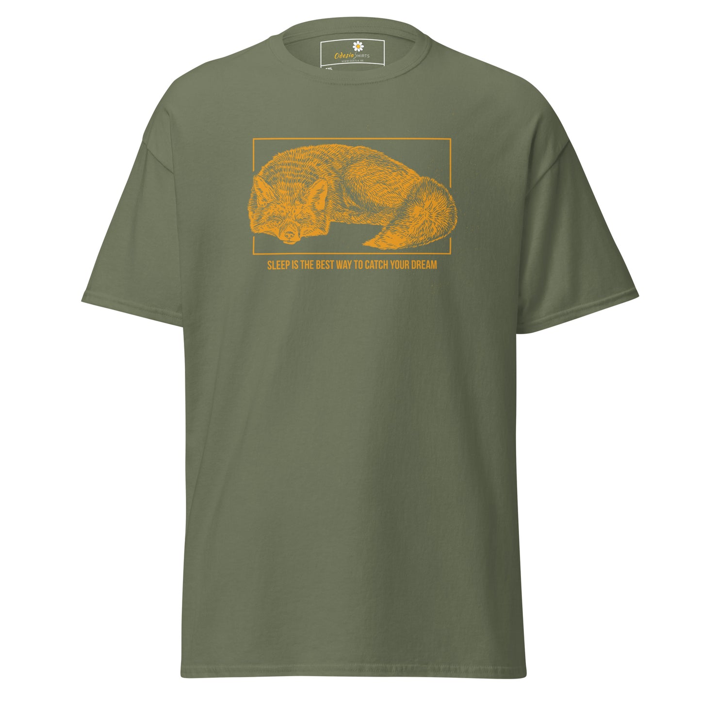 T-shirt classique unisexe - ANIMAUX RENARD DORMEZ DE LA MEILLEURE FAÇON DE RÊVER - GRAND