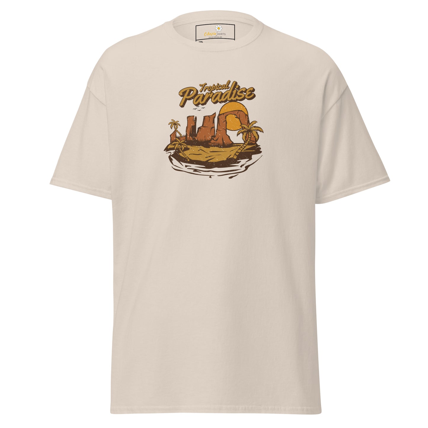 T-shirt classique homme - SUMMER TROPICAL PARADISE - BIG