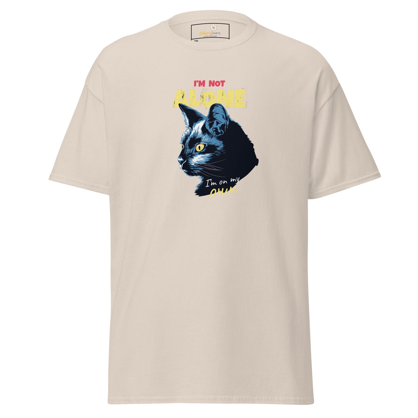 T-shirt classique unisexe - ANIMAUX CHAT PAS SEUL - GRAND